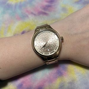 Ladies Rose Tone Stainless Steel Invicta Watch